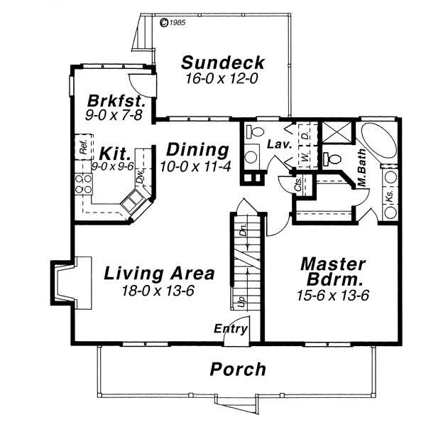 First Floor image of BUTLER House Plan